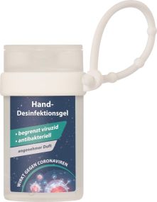 Hand-Desinfektionsgel in 50 ml Flasche - inkl. "Loopi" als Werbeartikel