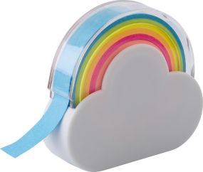 Klebenband-Spender Rainbow in Wolkenform als Werbeartikel