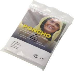Poncho Eco aus biologisch abbaubarem PE als Werbeartikel