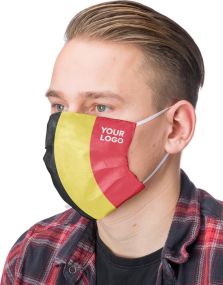 Wiederverwendbare Gesichtsmaske mit Aufdruck als Werbeartikel