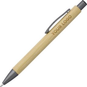 Kugelschreiber aus Bambus und Kunststoff Kalani als Werbeartikel