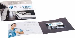 Zahnseide mit Klappkarte dentOcard® Greeting Card als Werbeartikel