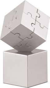 3D-Metallpuzzle Würfel als Werbeartikel