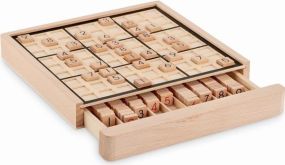 Sudoku-Brettspiel Holz als Werbeartikel