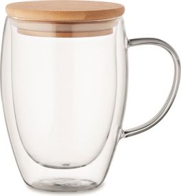 Doppelwandiges Borosilikatglas 300 ml als Werbeartikel