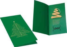 Weihnachtskarte Tannenbaum als Werbeartikel