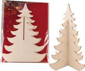 Weihnachtsbaum aus Holz als Werbeartikel
