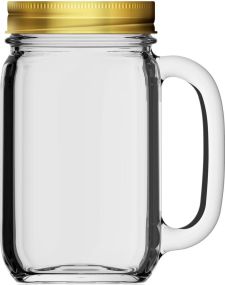 Drinking Jar Country 48cl mit Deckel als Werbeartikel