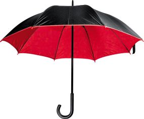 5197 Luxuriöser Regenschirm mit doppelter Bespannung aus Polyester als Werbeartikel