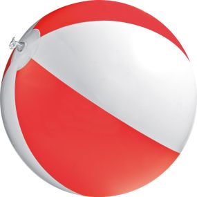 Strandball aus PVC mit einer Segmentlänge von 40 cm als Werbeartikel