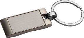 Schlüsselanhänger, rechteckig mit gewellter Rückseite als Werbeartikel