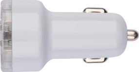 USB Ladegerät mit 2 Anschlüssen als Werbeartikel