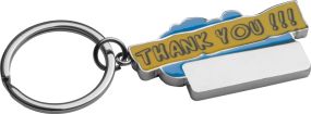 Schlüsselanhänger "Thank you!!!" als Werbeartikel
