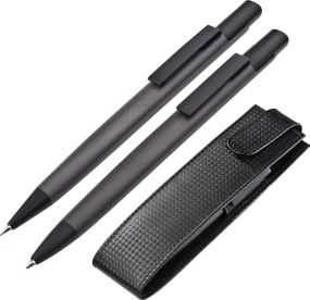 Set aus Kugelschreiber und Bleistift in einem Pouch als Werbeartikel