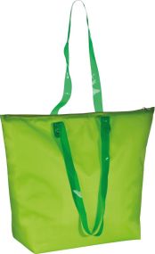 Strandtasche mit transparenten Henkeln als Werbeartikel