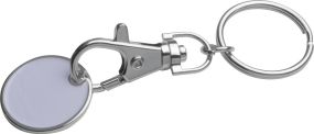 0477 Schlüsselanhänger mit Einkaufschip als Werbeartikel