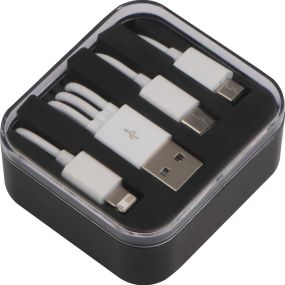 Box mit 3in1 USB-Ladekabel als Werbeartikel