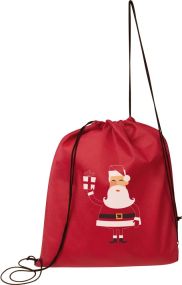 Gymbag mit Weihnachtsmotiv als Werbeartikel