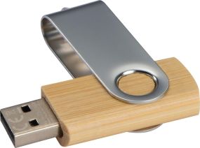 USB Stick Twist mit Holzkörper mittel 8GB als Werbeartikel