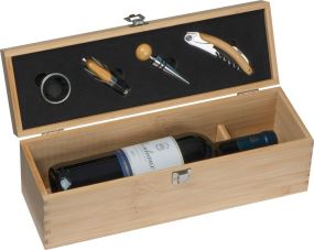Weinbox aus Holz als Werbeartikel