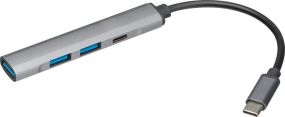 USB Hub aus recyceltem Aluminium, 33853 als Werbeartikel