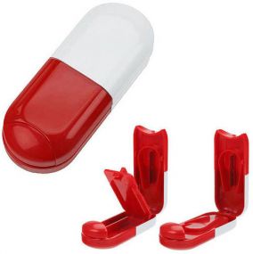 Pillendose Tablettenform als Werbeartikel