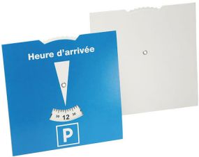 Karton-Parkscheibe Frankreich als Werbeartikel