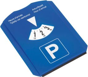 Parkscheibe Parkuhr mit reise Rechner Parking Disc Blue Benzinrechner  online kaufen
