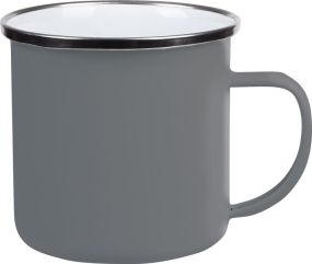 Emaille Trinkbecher Vintage Cup als Werbeartikel