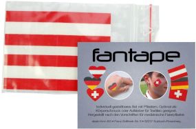 Fantape Rechteck 4er-Set Österreich als Werbeartikel