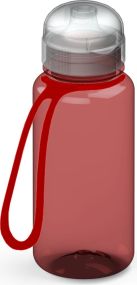 Trinkflasche Sports colour inkl. Strap 0,4 l als Werbeartikel