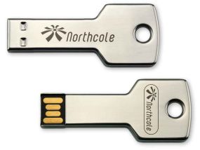 Memory-Stick Key in Schlüsselform, USB 2.0 als Werbeartikel