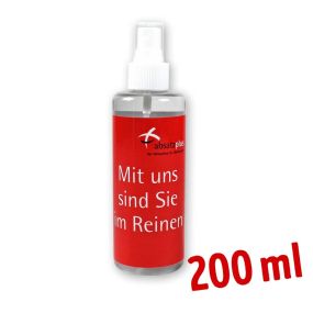 Handdesinfektionsmittel 200ml - in praktischer Pumpspray Flasche als Werbeartikel