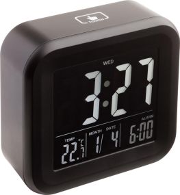 Alarmuhr mit Thermometer Reflects Antibes als Werbeartikel