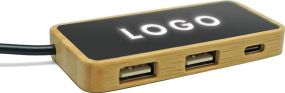 USB-Verteiler Glow Hub als Werbeartikel
