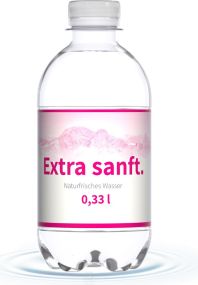 Wasser, 330 ml, extra sanft als Werbeartikel