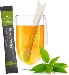 Bio TeaStick - Grüner Tee Ingwer Zitrone als Werbeartikel