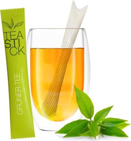 Bio TeaStick - Grüner Tee Ingwer Zitrone - Individuelles Design als Werbeartikel