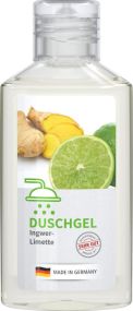 Duschgel Ingwer-Limette, 50 ml, Body Label (R-PET) als Werbeartikel