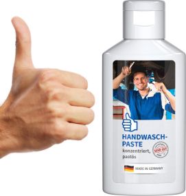 Handwaschpaste, 50 ml, Body Label (R-PET) als Werbeartikel