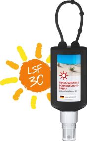Sonnenschutzspray (LSF 30), 50 ml Bumper, Body Label als Werbeartikel