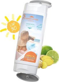DuoPack: Sonnenmilch sensitiv LSF 30 + Duschgel (2 x 50 ml) als Werbeartikel