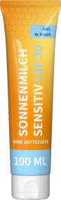 Sonnenmilch sensitiv LSF 30, 100 ml Tube als Werbeartikel