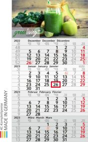 4-Monatswandkalender Budget 4 Recycling als Werbeartikel