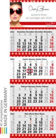 4-Monatswandkalender Quadro 4 Post als Werbeartikel