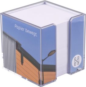 Zettelbox Twin-Small 10 x 10 x 10 cm, doppelwandig als Werbeartikel