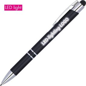 0892 LED Kugelschreiber World als Werbeartikel