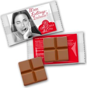 Schokoladentäfelchen mit Logo als Werbeartikel