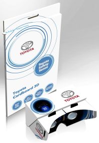 VR-Brille aus Kartoncover inkl. Werbedruck als Werbeartikel