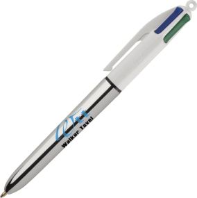 BIC® Kugelschreiber 4 Colours Shine als Werbeartikel